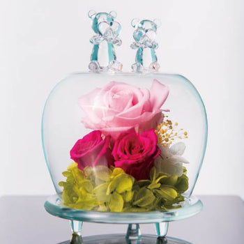Double Bear Glass Dome